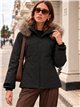 Chaqueta acolchada capucha con pelo