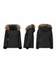 Chaqueta acolchada capucha con pelo