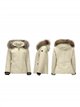 Chaqueta acolchada capucha con pelo
