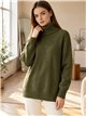 Jersey amplio rombos cuello vuelto