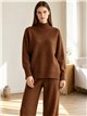 Conjunto jersey cuello perkins y pantalón