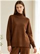 Conjunto jersey cuello perkins y pantalón