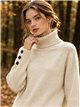 Jersey cuello vuelto detalle botones