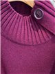 Jersey cuello perkins botones en hombro