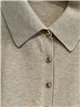 Jersey amplio cuello polo