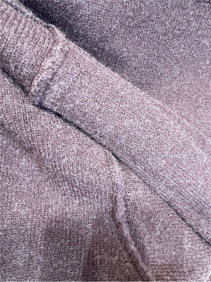 Jersey amplio de punto con lana cuello perkins