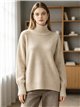 Jersey cuello vuelto brillo con lentejuelas