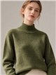 Jersey jaspeado de lana cuello perkins