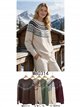 Jersey jacquard nórdico cuello redondo