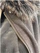 Chaqueta corta paño con cuello de pelo