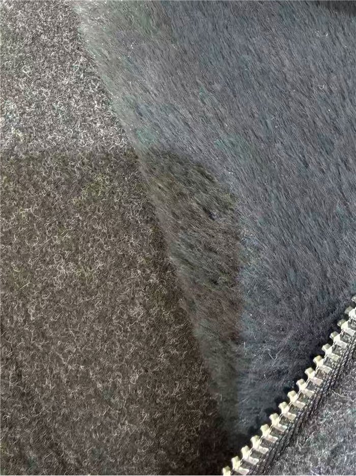 Chaqueta corta paño con cuello de pelo