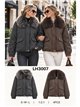 Chaqueta corta paño con cuello de pelo