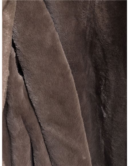Chaqueta corta paño con cuello de pelo