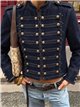 Militärjeansjacke mit Knöpfen