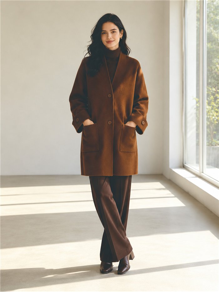 Maxi-Strickjacke mit Taschen