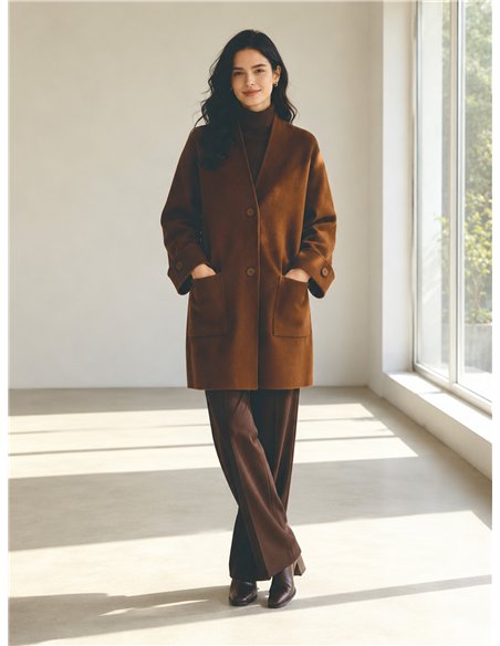Maxi-Strickjacke mit Taschen