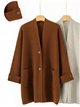 Maxi-Strickjacke mit Taschen