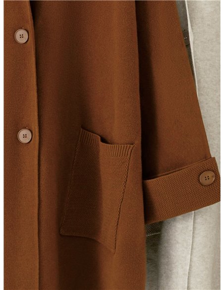 Maxi-Strickjacke mit Taschen