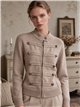 Military knit zip jacket