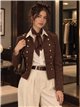 Chaqueta militar efecto ante con botones