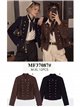 Chaqueta militar efecto ante con botones
