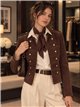 Chaqueta militar efecto ante con botones