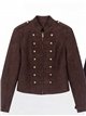 Chaqueta militar efecto ante con botones