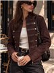 Chaqueta efecto ante estilo militar