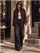 Chaqueta efecto ante estilo militar