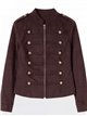Chaqueta efecto ante estilo militar