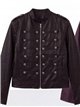 Chaqueta efecto piel estilo militar