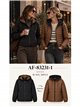 Wendbare Steppjacke mit Kapuze