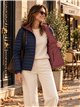 Chaqueta reversible acolchada con capucha