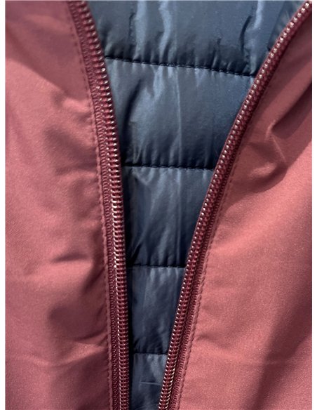Chaqueta reversible acolchada con capucha