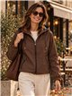 Chaqueta reversible acolchada con capucha