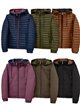 Chaqueta reversible acolchada con capucha