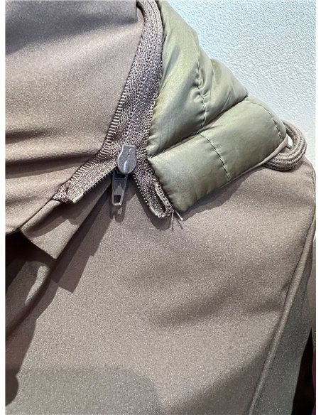 Chaqueta reversible acolchada con capucha