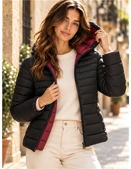 Chaqueta reversible acolchada tallas grandes