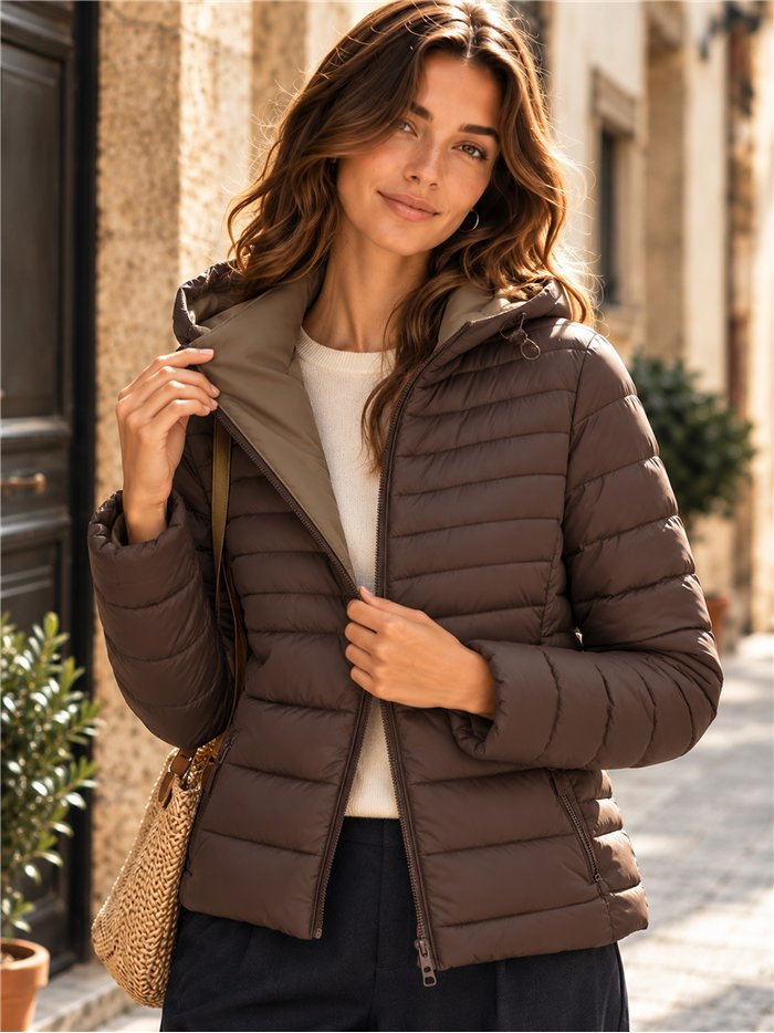 Wende-Steppjacke in Übergröße