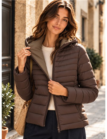 Wende-Steppjacke in Übergröße