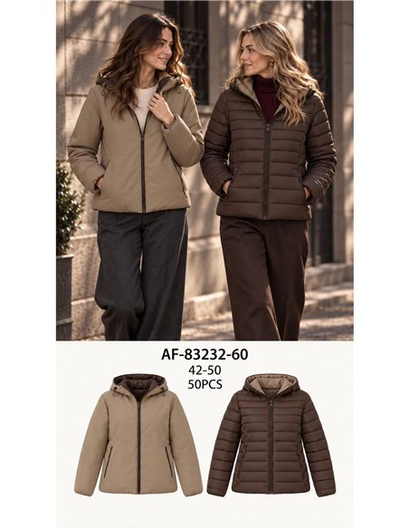 Wende-Steppjacke in Übergröße