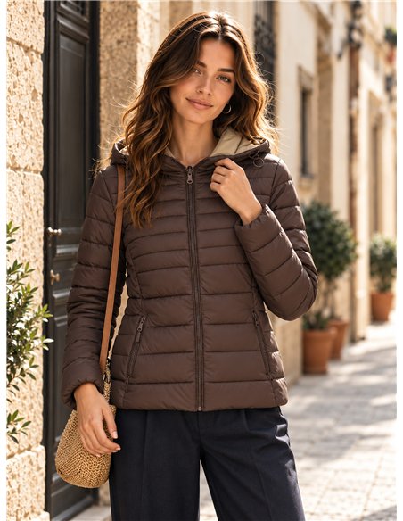 Wende-Steppjacke in Übergröße