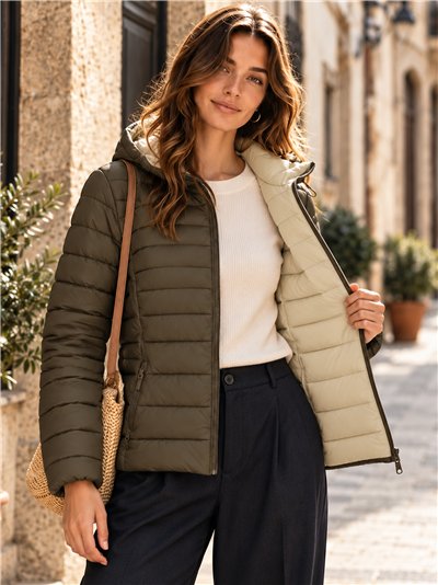 Chaqueta reversible acolchada tallas grandes