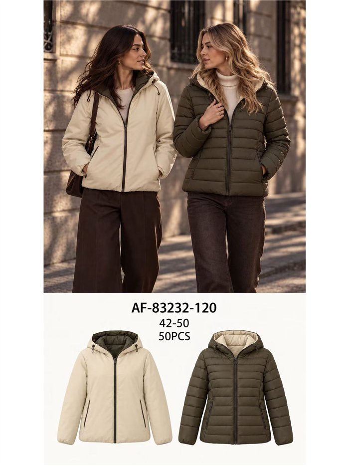 Giacca trapuntata reversibile taglie forti