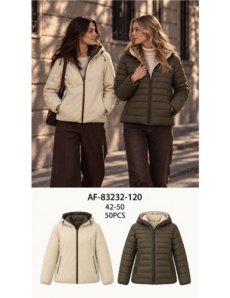 Giacca trapuntata reversibile taglie forti