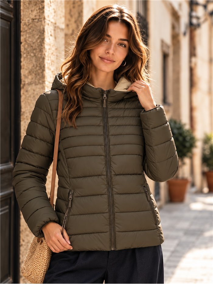 Giacca trapuntata reversibile taglie forti