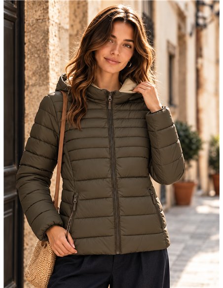 Giacca trapuntata reversibile taglie forti