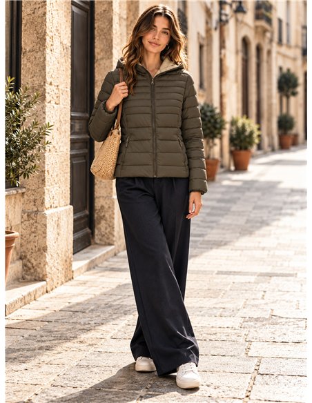 Giacca trapuntata reversibile taglie forti
