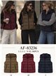 Gilet imbottito con cappuccio foderato in pile