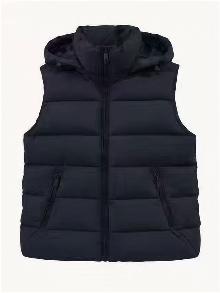 Chaleco acolchado con capucha forro polar